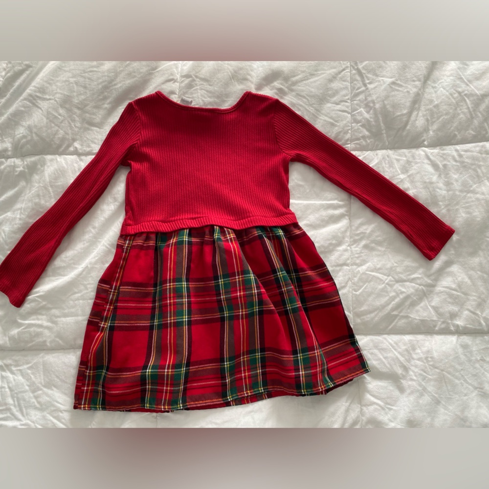 3T girls dress long sleeve The Children’s Place holiday winter classic tartan - Picture 12 of 14